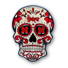Nebraska Cornhuskers Sugar Skull Wood Sign