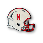 Nebraska Cornhuskers Helmet Wood Sign